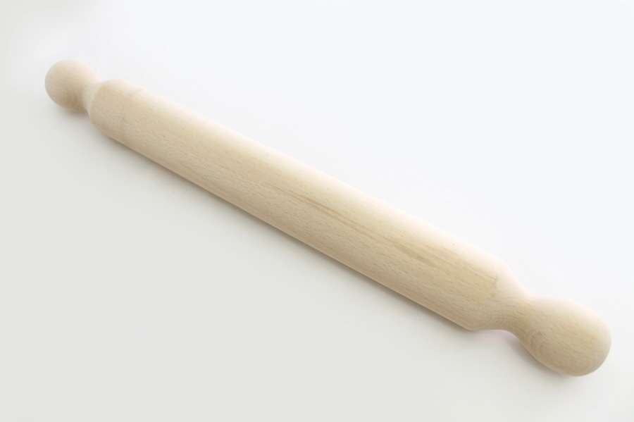 Wooden rolling pin in beech-wood fixed handle Calder