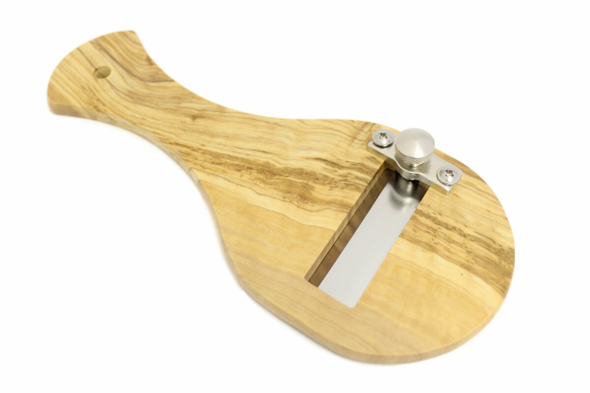 Truffle slicer in olive wood w/smooth blade Calder