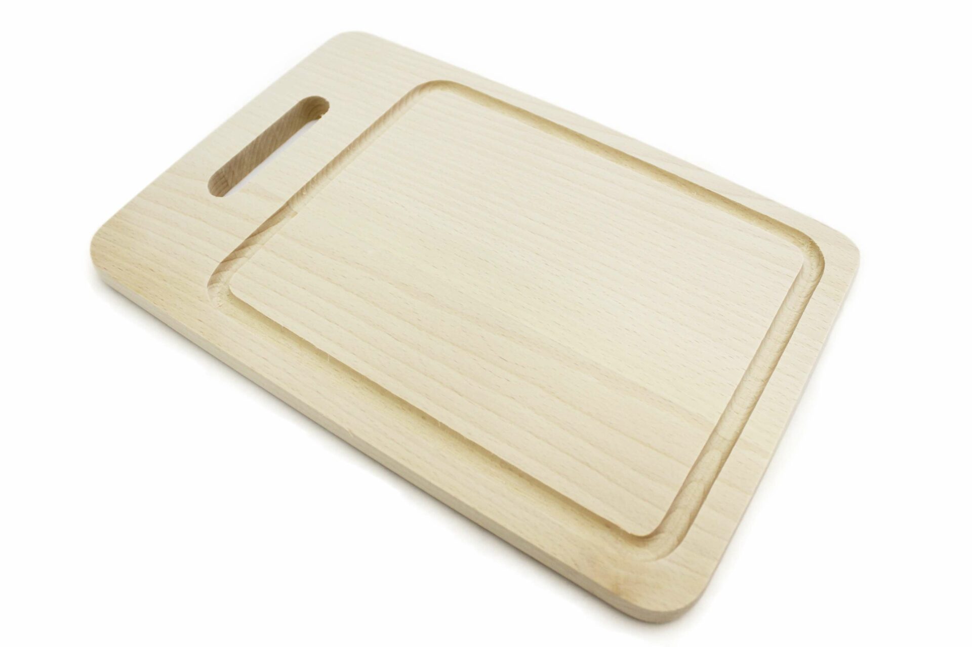 Rectangular wooden chopping board w/groove Calder