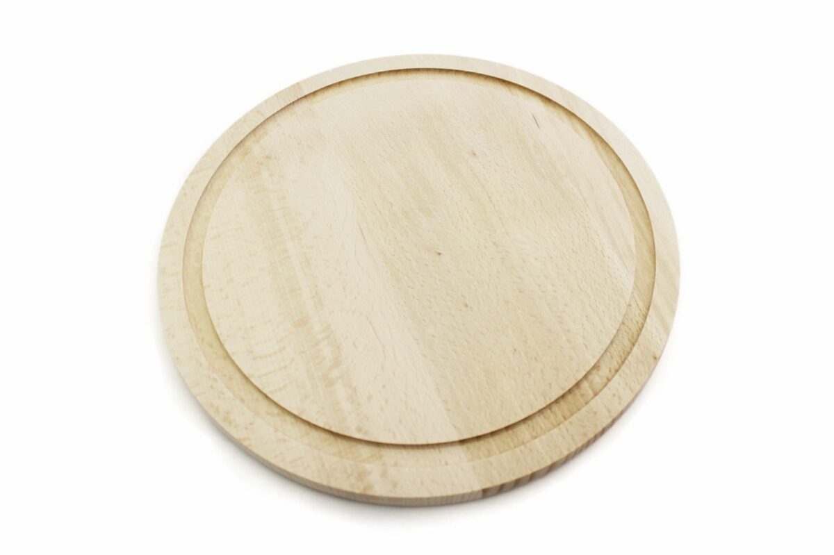 Round chopping board w/groove Calder